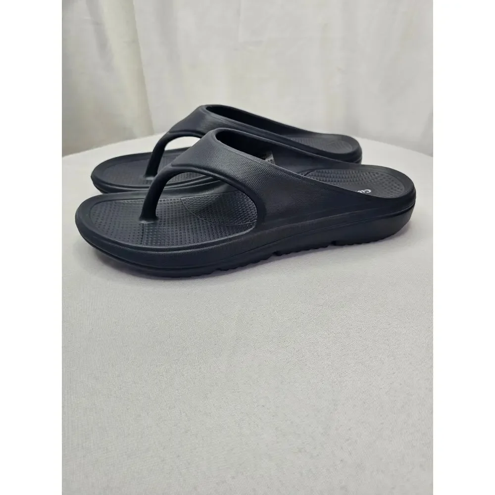 Club Room Men's Remy Thong Sandals Flip Flops Navy Size 9M NWT